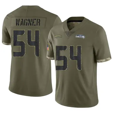 Elite Men's Bobby Wagner Green Jersey - #54 Football Seattle Seahawks  Salute to Service Size 40/M