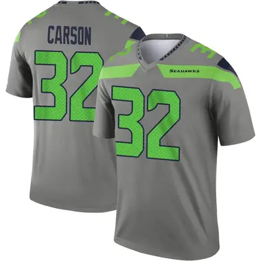 Seattle Seahawks Chris Carson Autographed Blue Custom Nike Jersey Size L  JSA #WPP267962 - Mill Creek Sports