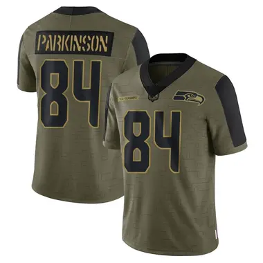 Men's Elite Seattle Seahawks NO.84 Colby Parkinson Alternate Vapor  Untouchable Jersey - Gray