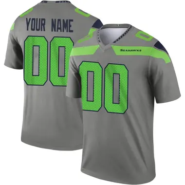 Zach Charbonnet Men's Nike Neon Green Seattle Seahawks Alternate Custom Game Jersey