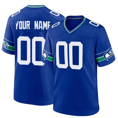 Women's Nike Will Dissly Royal Seattle Seahawks Throwback Player Game Jersey