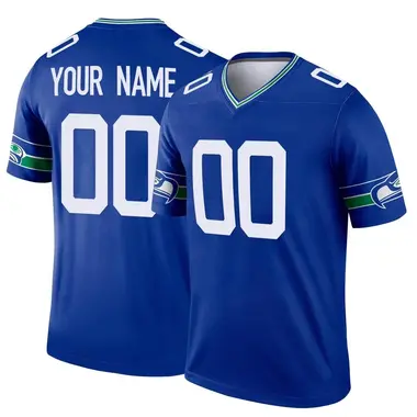 Seattle Seahawks Nike Game Road Jersey - White - Custom - Mens