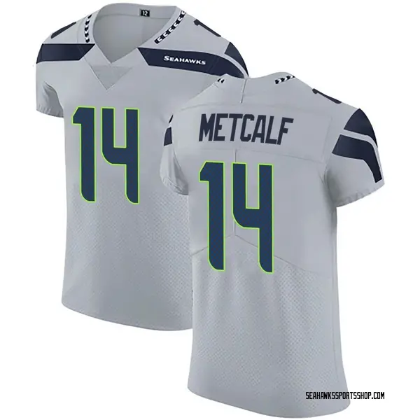 Limited Men's D.K. Metcalf Green Jersey - #14 Football Seattle Seahawks  100th Season Rush Vapor Untouchable Size 40/M