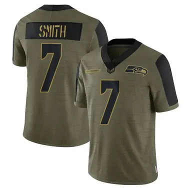 Nike Men's Seattle Seahawks Geno Smith #7 Navy Game Jersey