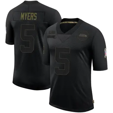 Limited Men's Jason Myers White Road Jersey - #5 Football Seattle Seahawks  100th Season Vapor Untouchable Size 40/M