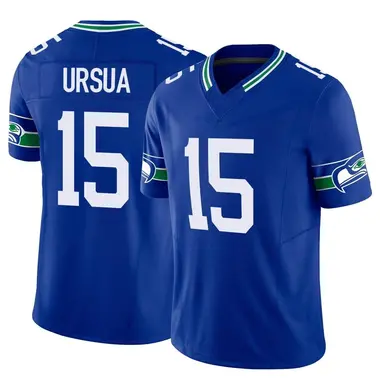 Women's Seattle Seahawks Will Dissly Nike Royal Throwback Player Game Jersey