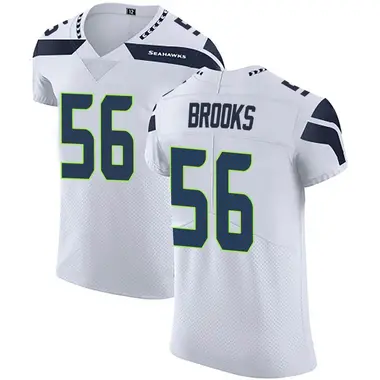 Jordyn Brooks Men's Nike Gray Seattle Seahawks Alternate Custom Game Jersey Size: 3XL