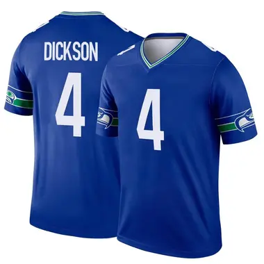 Limited Youth Michael Dickson Grey Alternate Jersey - #4 Football Seattle  Seahawks 100th Season Vapor Untouchable Size S(10-12)