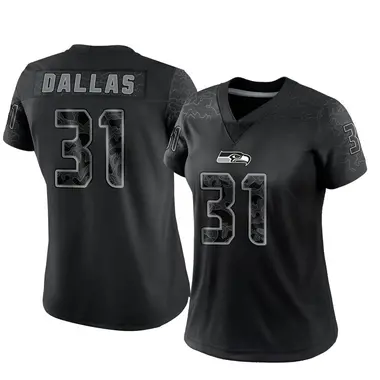 Seattle Seahawks Deejay Dallas 31 2021 Nfl Golden Brandedition Black Jersey  Gift For Seahawks Fans - Bluefink