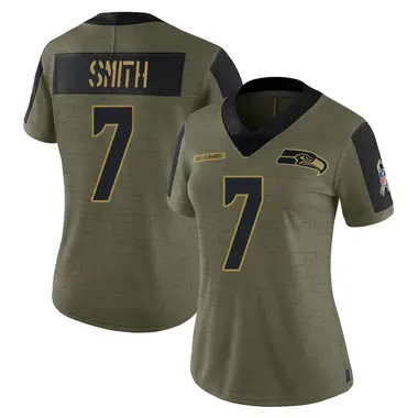 Nike Men's Seattle Seahawks Geno Smith #7 Navy Game Jersey