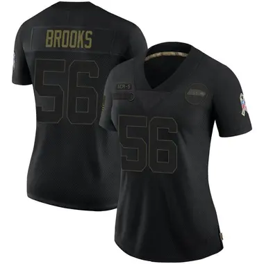 Jordyn Brooks Men's Nike Gray Seattle Seahawks Alternate Custom Game Jersey Size: 3XL