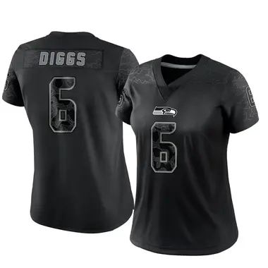 Quandre Diggs Women's Nike Neon Green Seattle Seahawks Alternate Custom Game Jersey Size: Medium