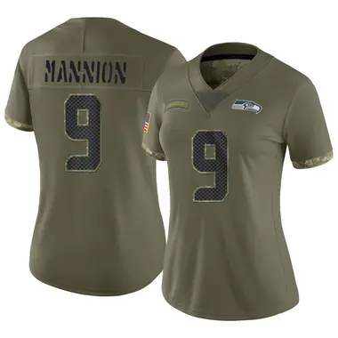 Men's Elite Seattle Seahawks NO.9 Sean Mannion Team Color Vapor Untouchable  Jersey - Navy